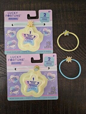 Lucky Fortune Magic Series Elastic Bracelets - Yellow & Light Blue